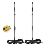 4G Lte Antenna 8Dbi Magnetic Base Mimo Sma Male Antenna (2-Pack) Compatible With 4G Lte Wireless Cpe Router Cellular Gateway Industrial Iot Router