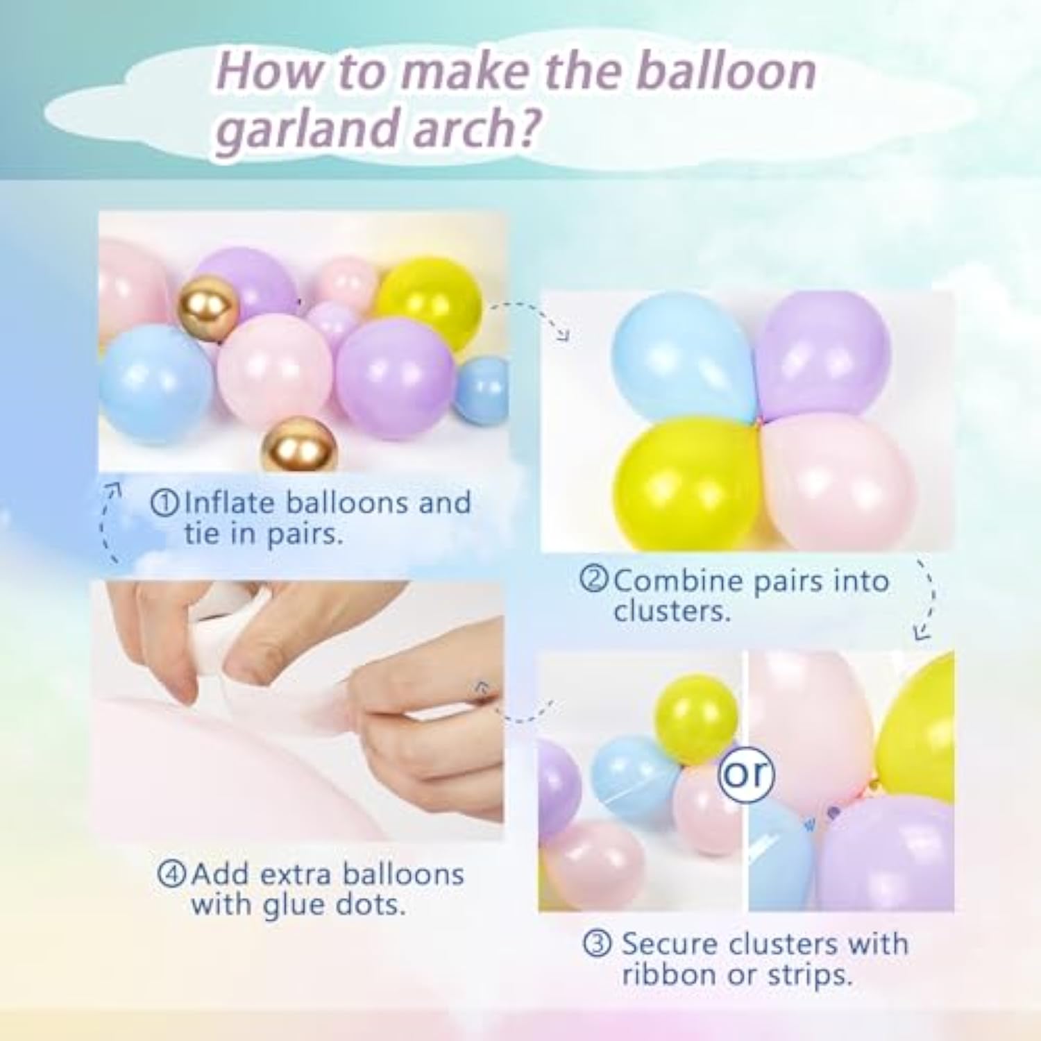 161Pcs Pastel Balloons Arch Kit, Dog Paw Birthday Decorations With Pastel Pink Yellow Blue Purple Daisy Dog Bone Balloons For Theme Baby Shower Blue Birthday Party Decorations