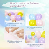 161Pcs Blue Balloon Arch Kit, Dog Paw Party Decor with Daisy & Bone Balloons