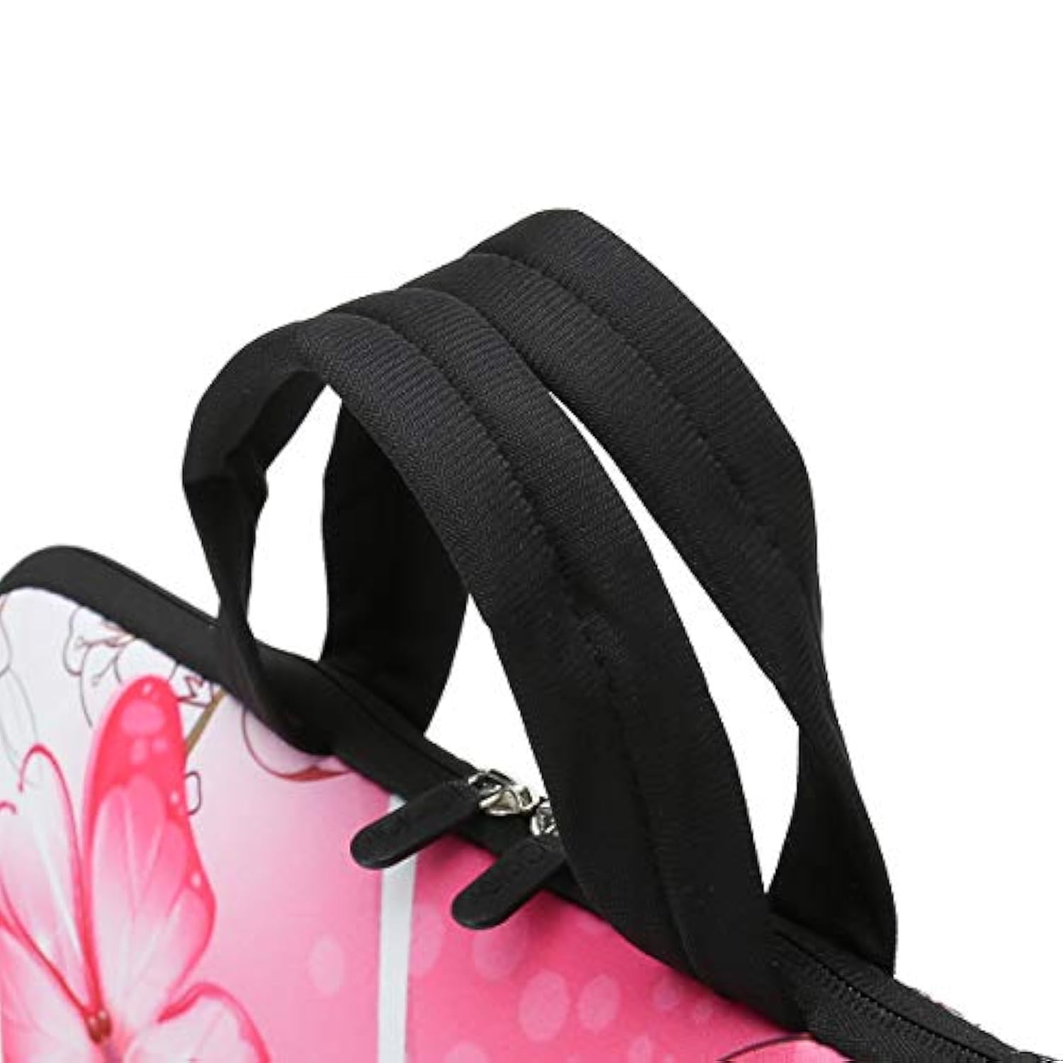 9.7 10 10.1 10.2 Inch Neoprene Tablet Bag Carring Case Sleeve Cover With Handle For 9.7 To 10.2 Inch Laptops/Notebook/Ebooks/Kids Tablet/Apple Ipad Pink Butterfly Icb10-10
