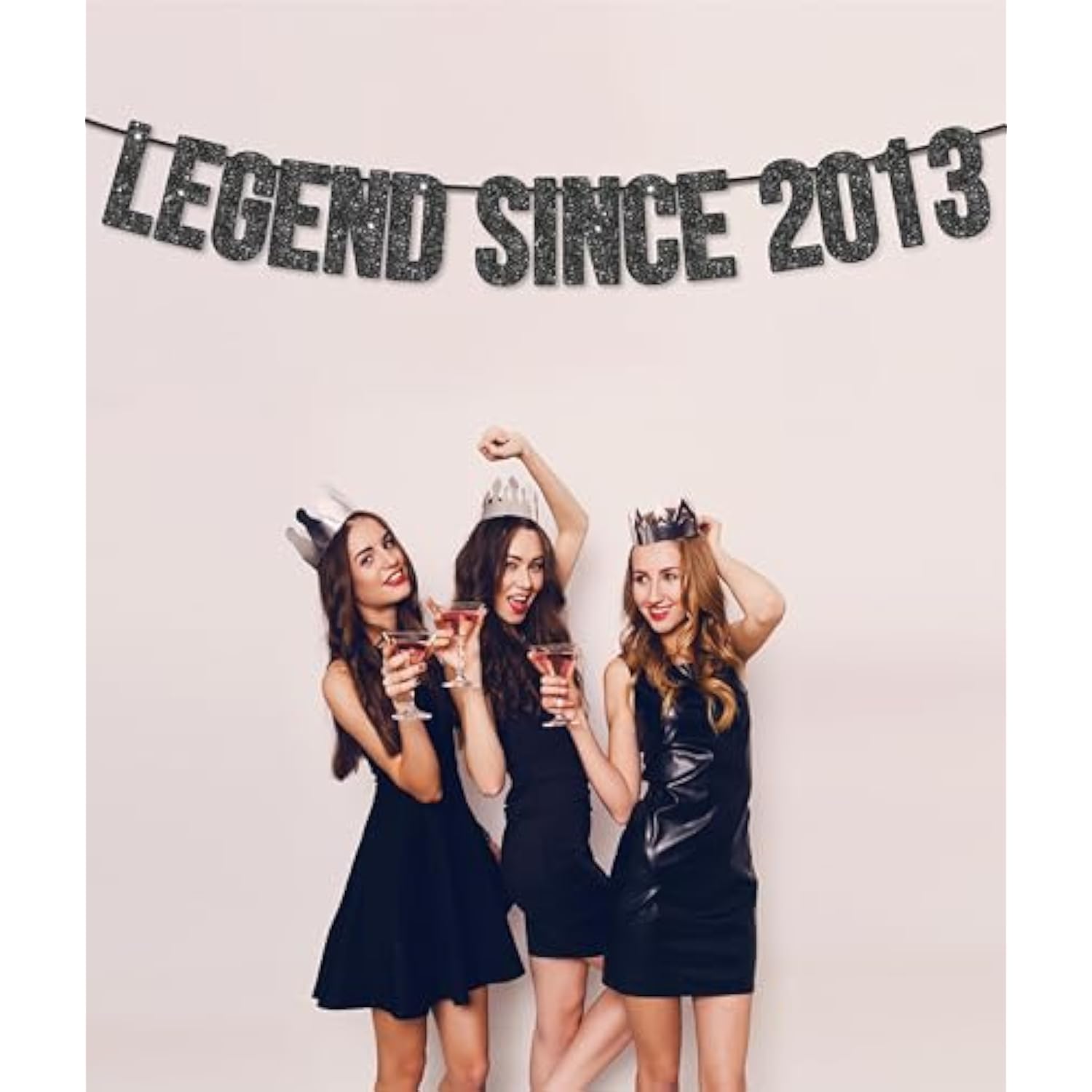 Pre-Strung Legend Since 2013 Banner For 12Th Birthday Party Decoration,Happy 12Th Men Women Birthday Party Banner,Handmade - Black