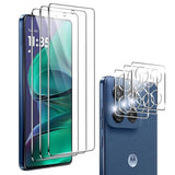For Motorola Moto G Stylus 2025 Screen Protector [Not Fit 2024 Model],[3+3 Pack] Tempered Glass Film+ Camera Lens Protector,No Bubbles,Anti-Scratch