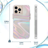 Case-Mate Soap Bubble iPhone 13 Pro Max Case for Women [10ft Drop Protection] [Wireless Charging] Luxury Phone Cover for iPhone 13 Pro Max - Iridescent Swirl Effect, Anti-Scratch, Slim Fit Iridescent