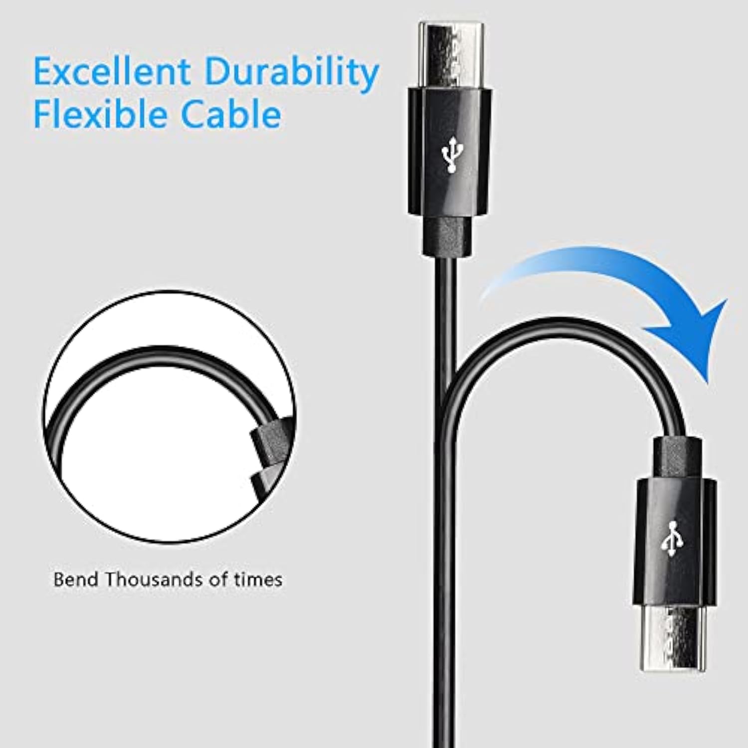 Usb Type C Splitter Charging Cable,1Ft 4 In 1 Multi Charging Cable, Usb A To 4