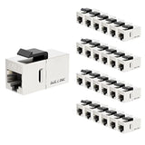Cat7 Coupler Rj45 Keystone Shielded Coupler 25-Pack, Ethernet Coupler, Female