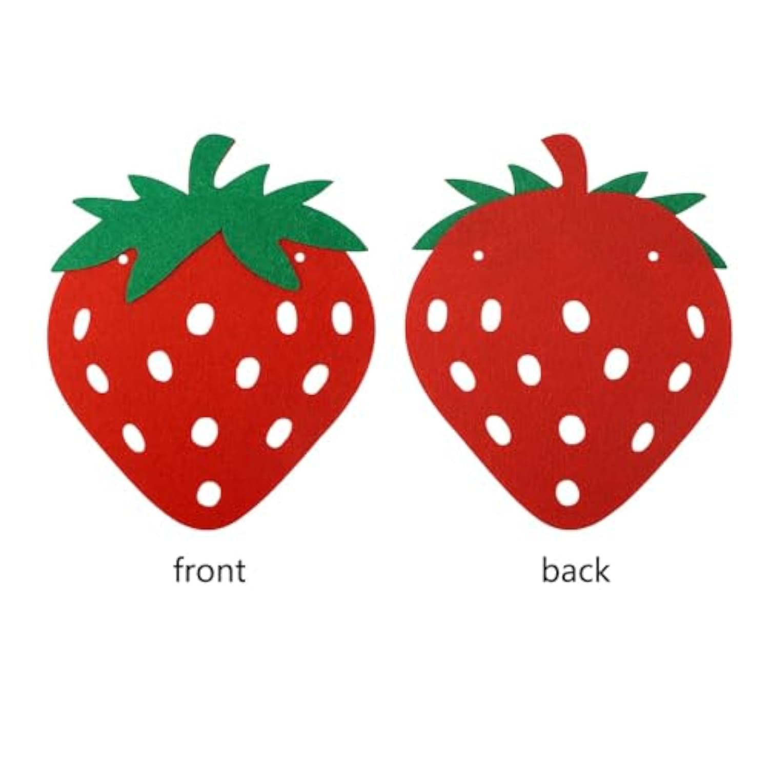 2 Pack Strawberry Garland Felt Fruit Banner For Berry Strawberry First Birthday Party Decorations