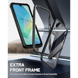 Guardian Case For Samsung Galaxy A16 4G/5G, [2 Front Frame] [20 Ft Mil-Grade Drop Tested] Full-Body Hybrid Shockproof Cover With Built-In Screen Protector, Black/Clear