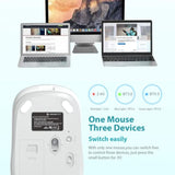 Bluetooth Mouse, 2.4G Wireless Bluetooth Mouse Dual Mode(Bluetooth 5.0/3.0+Usb