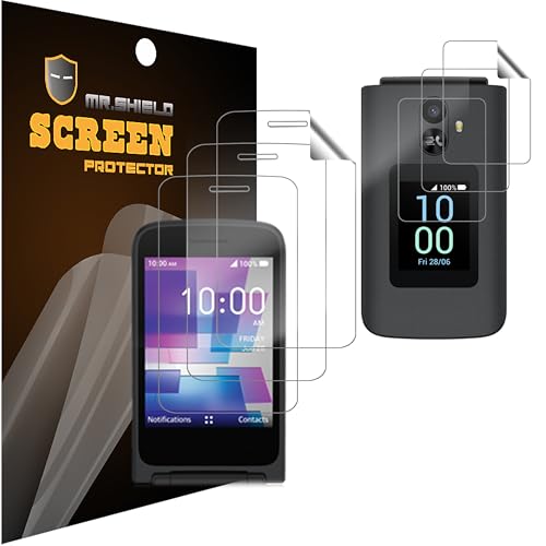 Screen Protector compatible with TCL FLIP 3 Premium Clear 3-Pack [6 Pcs] (PET Material)