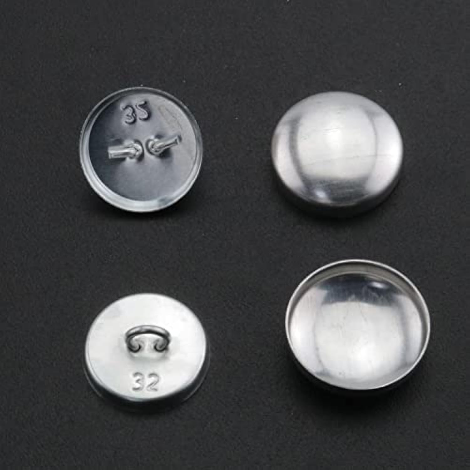 Self Cover Buttons 50Set 20Mm 32L Metal Craft Covered Button Kit Butto