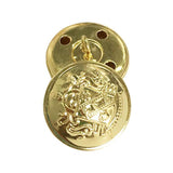 Vintage Metal Button Brass High-Grade Buttons For Jeans, Coat, Blazer,