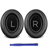 Replacement Ear Cushions For Bose Quietcomfort 45 (Qc45)/Quietcomfort Se (Qc Se)/New Quiet Comfort Wireless With Soft Protein Leatherette Ear Cushions And Acoustic Foam Earcups (Black)