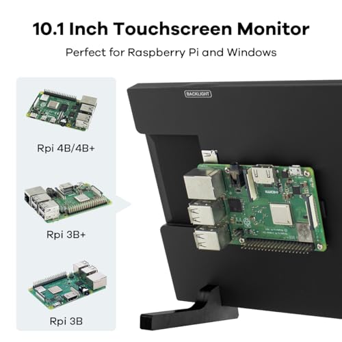 10.1" Ips Lcd Capacitive Touchscreen Monitor Hdmi Display 1280X800 For Raspberry Pi 5/4/3B+ Xbox Ps4 Windows 7/8/10