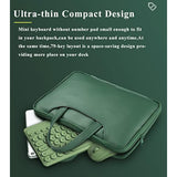 Compact Keyboard Mousecombo, 79-Key Retro Mini Cute Computer Keyboard 2.4G Usb Wireless And Silent Mice Set For Laptop Desktop Pc Ipad (Green)