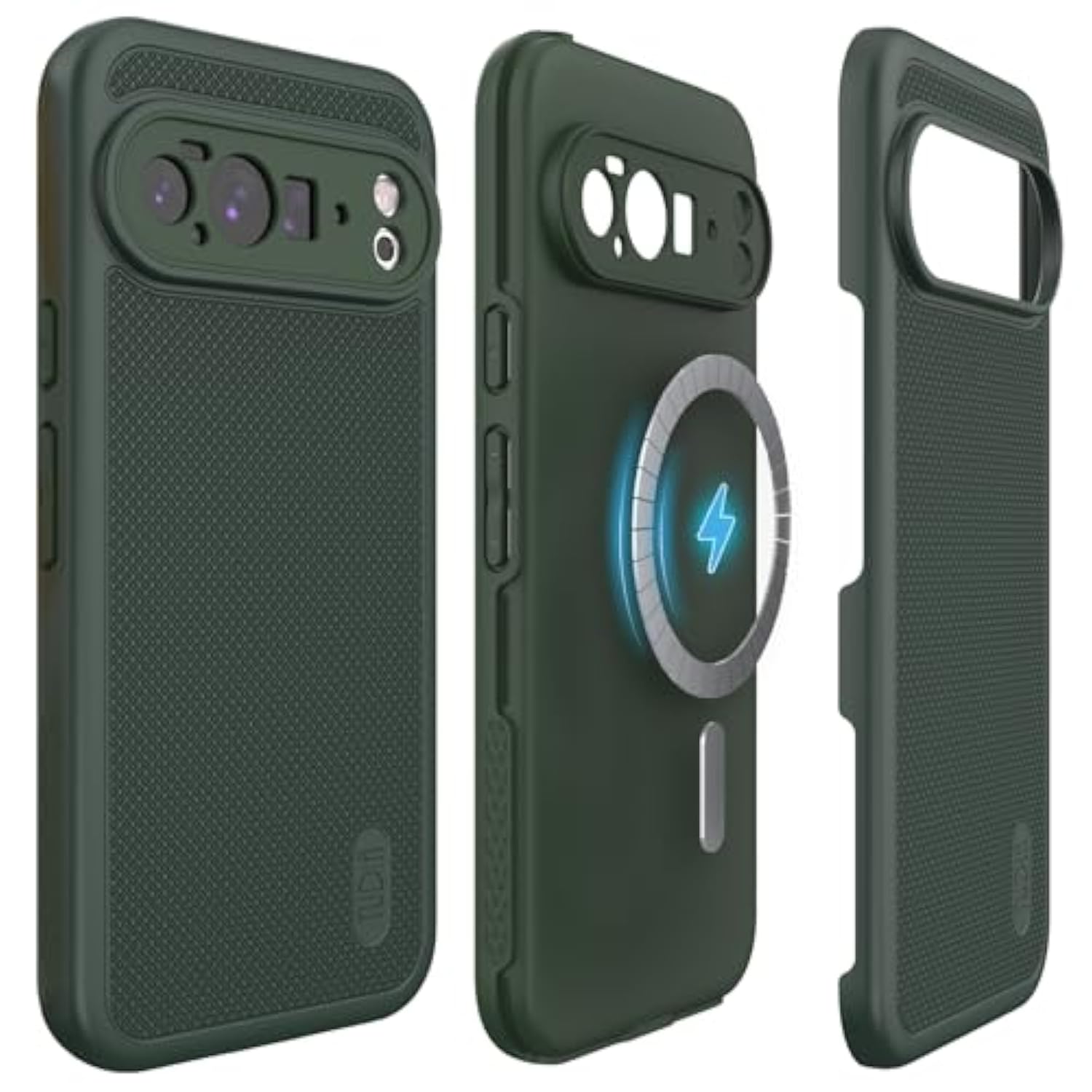 TUDIA MergeGrip [Compatible with Magsafe & Pixelsnap] for Google Pixel 10 Pro XL Case 2025, [Military Grade] Dual-Layer Shockproof Slim Non-Slip Heavy Duty Protective Phone Cases – Pine Green