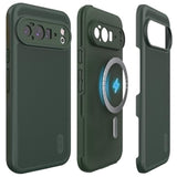 TUDIA MergeGrip [Compatible with Magsafe & Pixelsnap] for Google Pixel 10 Pro XL Case 2025, [Military Grade] Dual-Layer Shockproof Slim Non-Slip Heavy Duty Protective Phone Cases – Pine Green