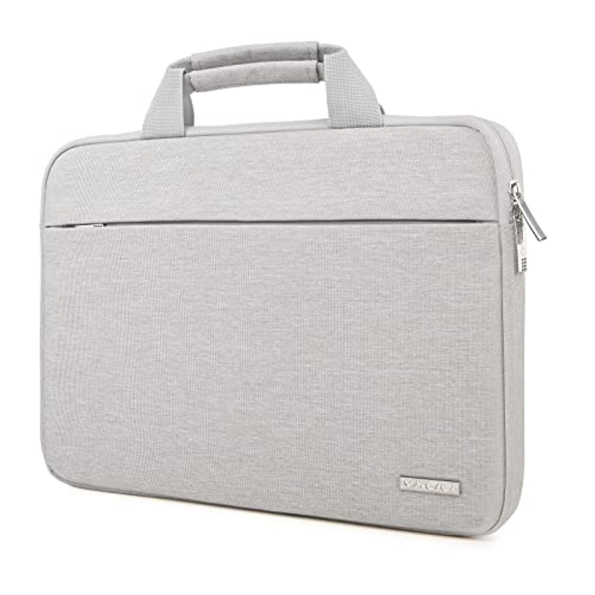 Laptop Sleeve Case 14 Inch With Handle, Waterproof, Anti-Scratch, Shockproof Protective Computer Bag, Large Storage & Multi-Pocket Design-Light Grey