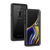For Galaxy Note 9 Phone Case, Ip68 Waterproof Dustproof Shockproof Case With Built-In Screen Protector, Full Body Underwater Protective Clear Cover For Samsung Galaxy Note 9, Black