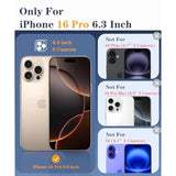 For Iphone 16 Pro Case Clear Flowers, For 16 Pro Case Floral With Screen Protector [Camera Protection] Slim Shockproof Phone Case For Iphone 16Pro For Women Girl'S - Flower Design