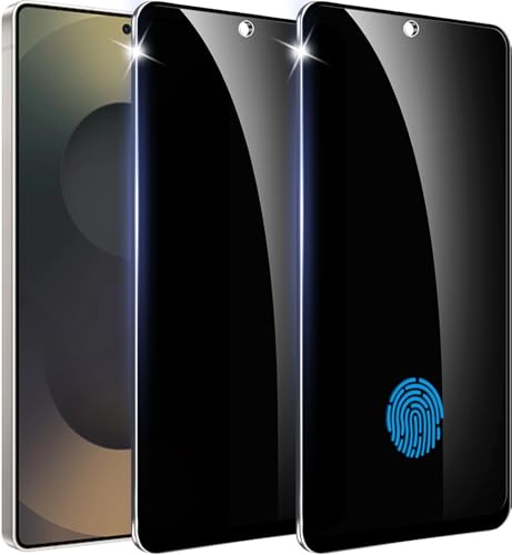 ?2+1 Pack? Designed for  Galaxy S24 Ultra Privacy Screen Protector?Support Fingerprint Unlock? 9H Tempered Glass,Anti-Spy Flim Compatible for
