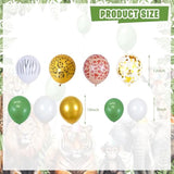 127Pcs Jungle Safari Birthday Decor Backdrop Banner Cake Cupcake Toppers Leaves