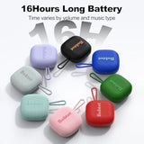 Portable Bluetooth Speakers Wireless Speaker - Waterproof Mini Shower Speaker With 16 Hours Playtime, Loud Stereo Sound, Rich Bass, Tws, Built-In Mic For Home Travel Sport, Black