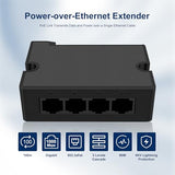 Poe40E 4-Port Gigabit Poe Extender With 3 Poe Output Ports, Ieee 802.3Af/At Compatible, 90W Input Power, Wall & Rail Mount, Plug And Play (Poe40E-1000Mbps-90W)