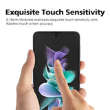 [2 Pack For Samsung Galaxy Z Flip 4 Privacy Anti-Spy Screen Protector, 2 Pcs Inside Premium Flexible Epu Hybrid Film, Self-Healing, Case Friendly, Easy Installation With Alignment Tool
