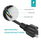 3-Prong Charging Cable For Ninebot By Segway Max G2/G30/G30P/P65/P100S, Nema 5-15P To Iec320C5 10A 300V Universal Ac Power Cord, 6 Ft