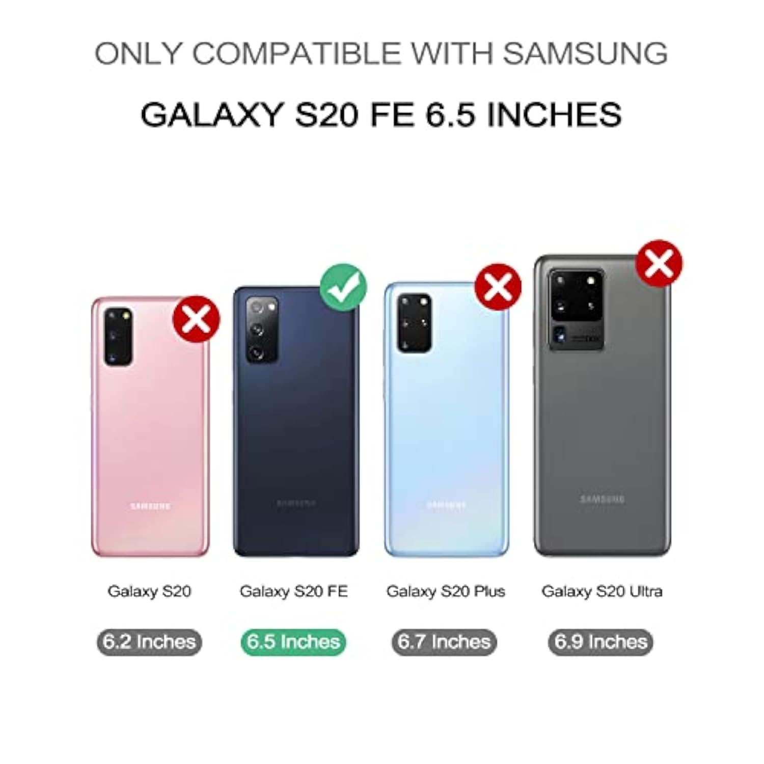 [2+2 Pack] Samsung Galaxy S20Fe Screen Protector, 9H Tempered Glass + 2 Pack Camera Lens Protector,Auto-Alignment Frame Easy Installation Bubble Free
