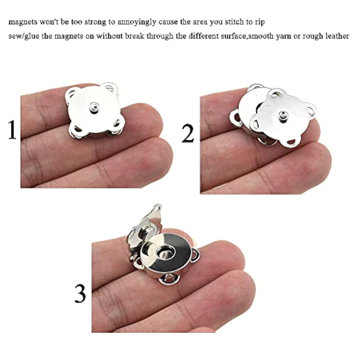 14.8Mm Length Magnetic Buttons Close Effortlessly Strong Bond Manageab