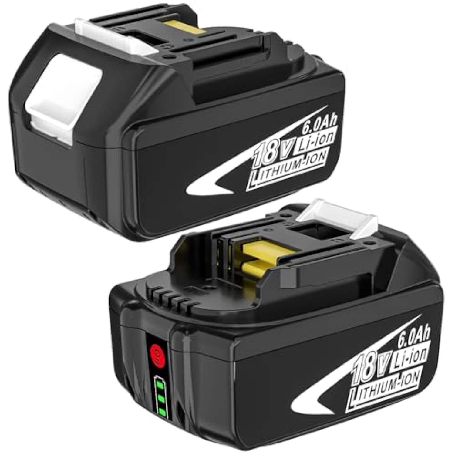2 Pack 6.0Ah Lithium-Ion Replacement Batteries Compatible With Makita 18V Battery Bl1860B Bl1850B Bl1840B Bl1830B Bl1815B Lxt400