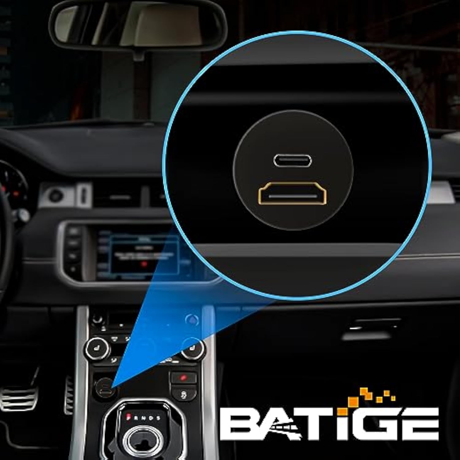 Micro Hdmi Male To Hdmi Female & Type C 3.1 Male To Female Car Flush Mount Cab