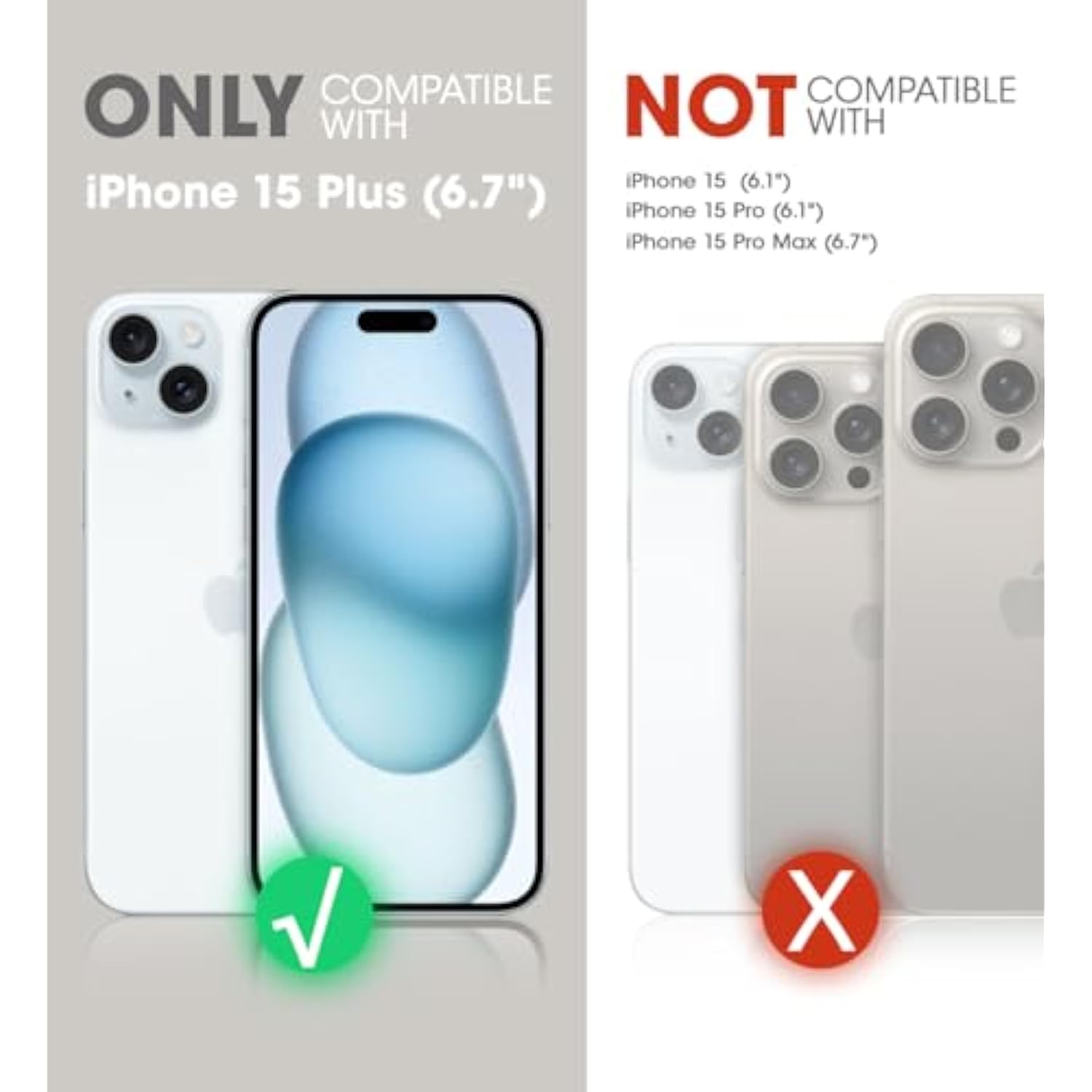 SUPCASE for iPhone 15 Plus Case with Stand, [Compatible with MagSafe] [Built-in Screen Protector & Belt Clip] [Military-Grade Drop Protection] Magnetic Phone Case for iPhone 15 Plus, Black