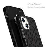Compatible With Iphone 15/14 6.1 Inch Protective Case Black Leopard Case Slim Soft Tpu Silicone Shockproof Bumper Cover Compatible Iphone For 15/14 6.1