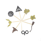 Confetti Pack Of 24 Harry Inspired Cupcake Toppers For Wizard Birthday Party Halloween Christmas Decorations Supplies