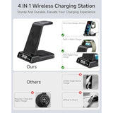 Wireless Charger For Samsung Devices, Wireless Charging Station For Galaxy S25 Ultra/S25+/S25/S24 Ultra/Z Fold/Z Flip/S23/S22/S21, For Galaxy Watch7/Ultra/6/6 Classic/5 Pro/5/4, Galaxy Buds3 Pro