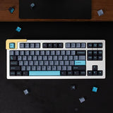 172 Keys Double Shot Keycaps Cherry Profile Blue Keycaps With 7U Spacebar Fit