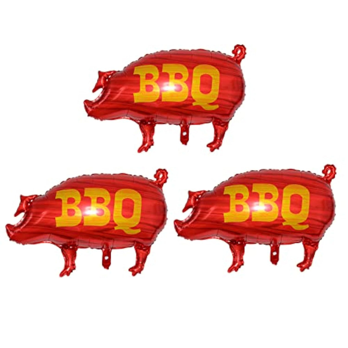 Bbq Party Balloons, Pig Shaped Bbq Mylar Foil Balloon For Birthday Baby Shower Wedding Summer Decorations Supplies