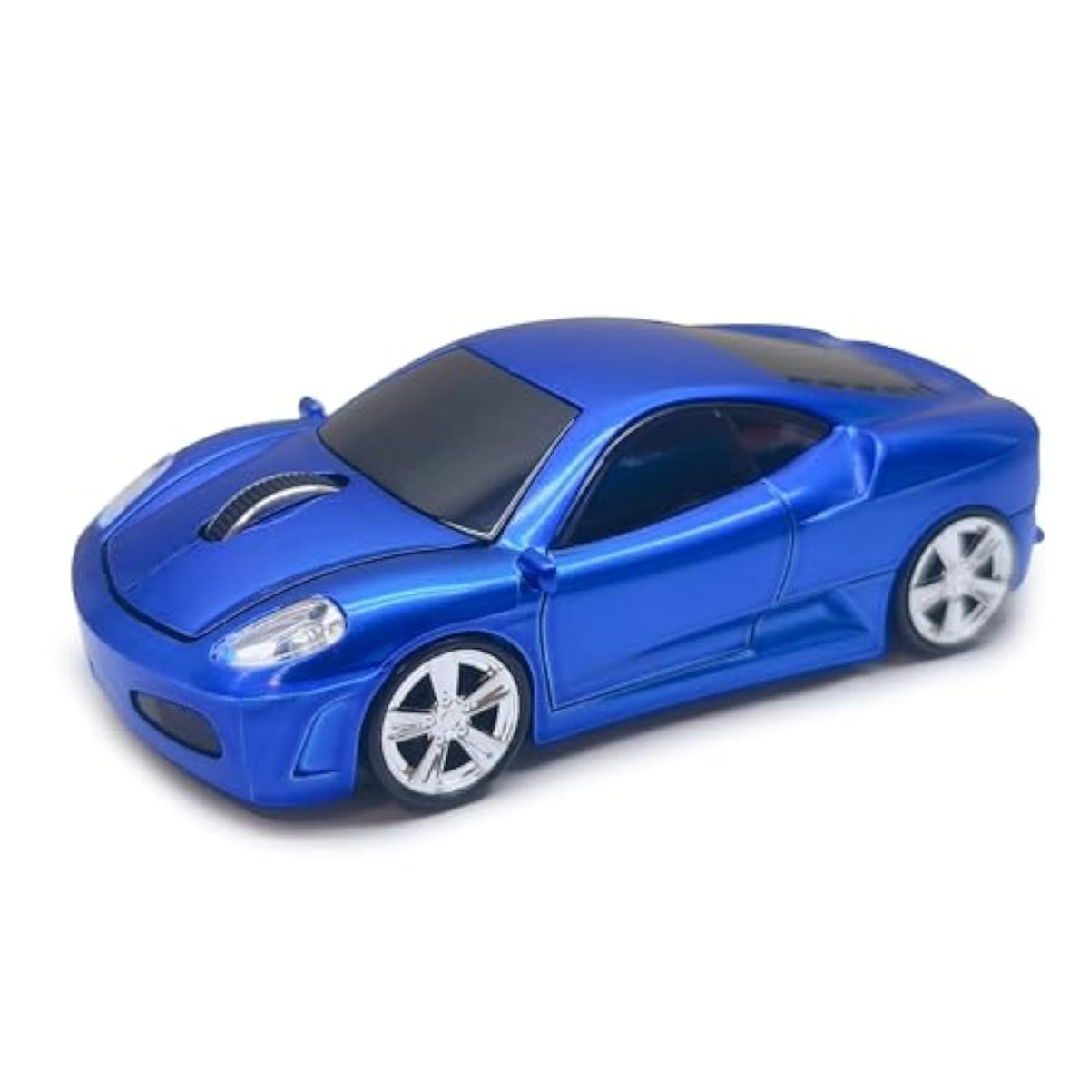 Wireless Car Mouse For Computer, 2.4G Usb Receiver, 1600Dpi Adjustable, Sport Car Design, Plug & Play, Compatible With Laptop Pc Mac Windows Linux, For Boys & Men (Blue)