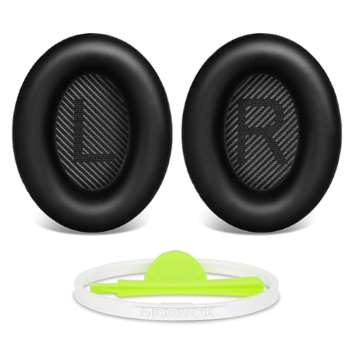 Replacement Earpads Cushions For Bose Quietcomfort35&35Ii(Qc35 Ii & Qc35) Headphones - Professional Positioning Tools Included, Noise-Isolating Memory Foam & Breathable Leather (Black)