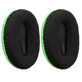 kwmobile Replacement Ear Pads Compatible with Kingston HyperX Cloud II/Cloud 2 / Cloud 1 - Set of Earpads for Headphones - Black/Neon Green