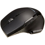 Full Size Ergonomic Wireless Mouse With Fast Scrolling, Compatible With Pc, Mac, Laptop - Black