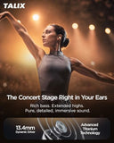 AuraHalo G1 Open-Ear Earbuds, True Wireless Clip-On Headphones with 4 Mic, 13.4mm Dynamic Drivers, Clear Calls, Bluetooth 5.3 Ear Buds for