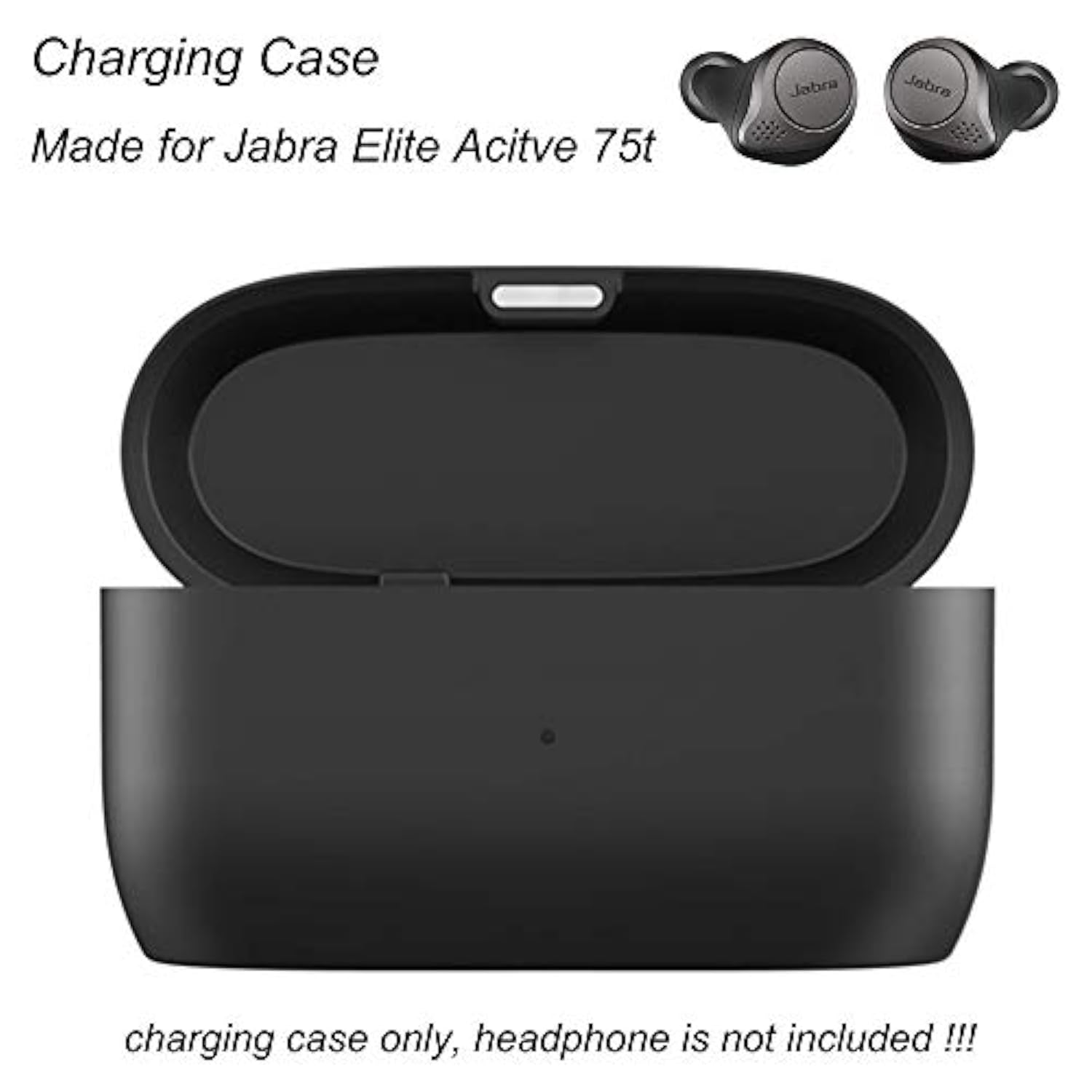 Replacement Charger Cradle Station for Jabra Elite 75t & Elite Active 75t ( Wireless Earbuds not Included )