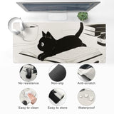 Keynovo Gaming Mouse Pad, Large Mouse Pad, Non-Slip 4Mm Laptop Gaming Desk Pad,Waterproof Desk Pad, Office And Home (Book Cat, 35.4"X15.7")