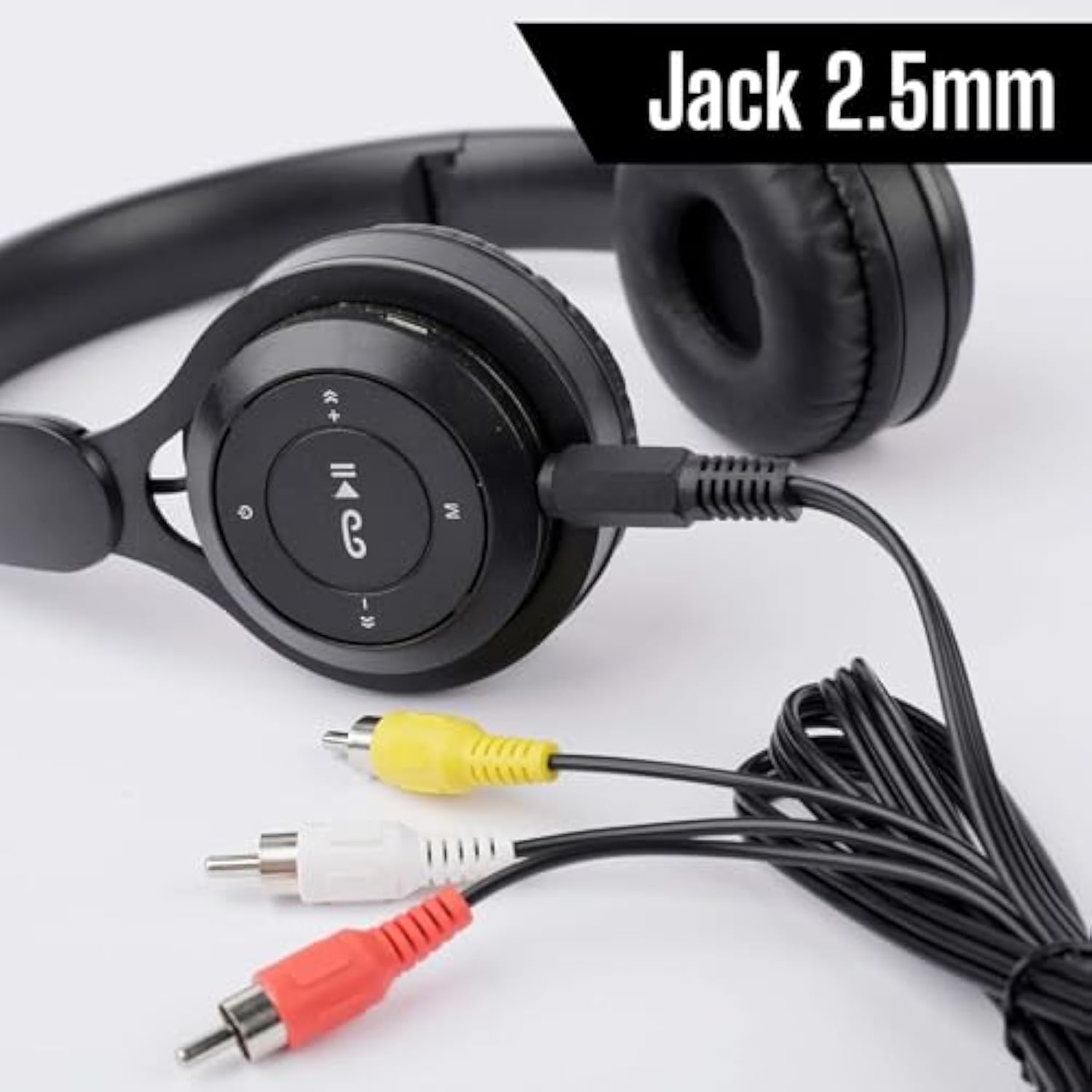 Connector And Terminal 2.5Mm Mini Stereo Aux Jack Male To 3 Rca Audio Av Video