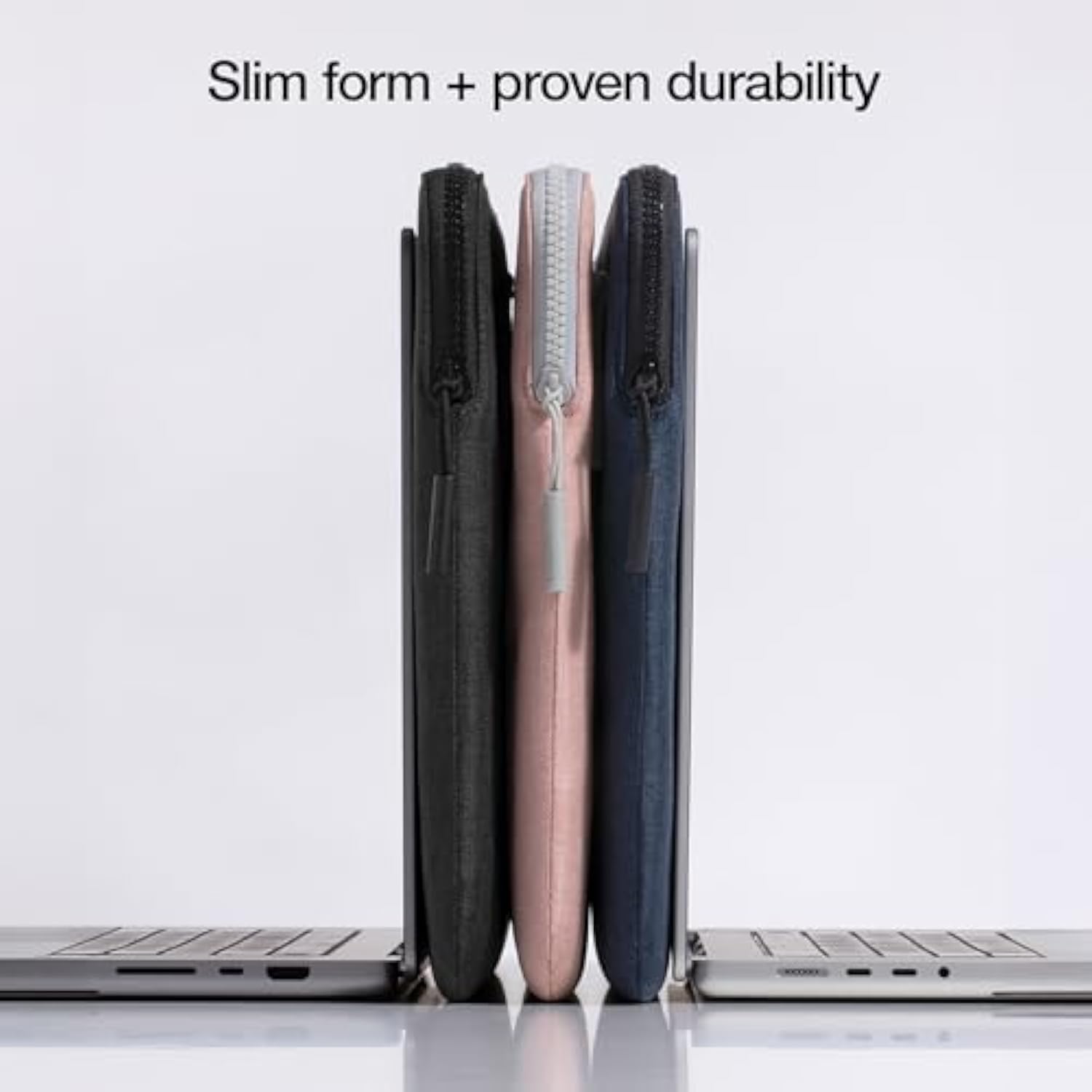 Incase Compact Laptop Sleeve with Woolenex - 14" MacBook/Laptop and iPad/Tablet Sleeve, Computer Case and Cover, Lightweight, Weather Resistant, with Slip Pocket for Accessories - Blush Pink