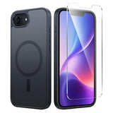 iPhone 16E Magnetic Matte Silicone Case, Shockproof Military-Grade Protection