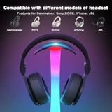 Rgb Headphone Stand With 15W Wireless Charger, 3 In 1 Gaming Headset Holder Charging Station For Desk For Iphone 16/15/14/13/12/11/X Airpods Max/Pro/4/3/2 Iwatch 10/9/8/7/6/5/4/3/2/1/Se